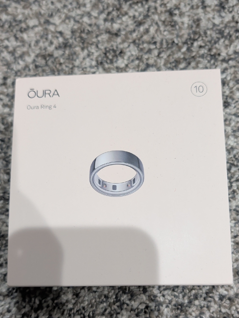 Oura Ring, Gen 4, Silver, 10 NIB